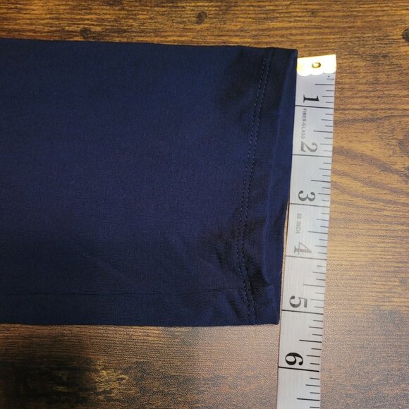 Brooks Brothers Shirt Dress M 3/4 Sleeve Snap Closure Pockets Tab Sleeve Stretch - Picture 11 of 11